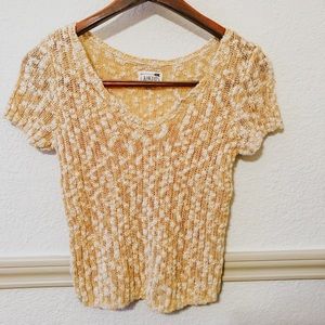 Knit LA Hearts V-Neck Tee